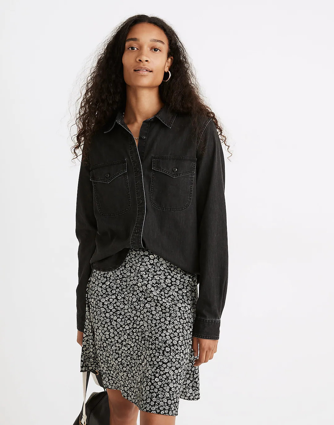 Denim Button-Up Shirt in Lunar Wash | Madewell