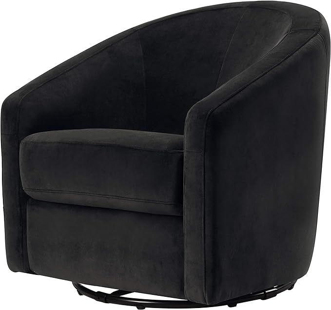 babyletto Madison Swivel Glider in Black Velvet, Greenguard Gold and CertiPUR-US Certified, 61.6 ... | Amazon (US)