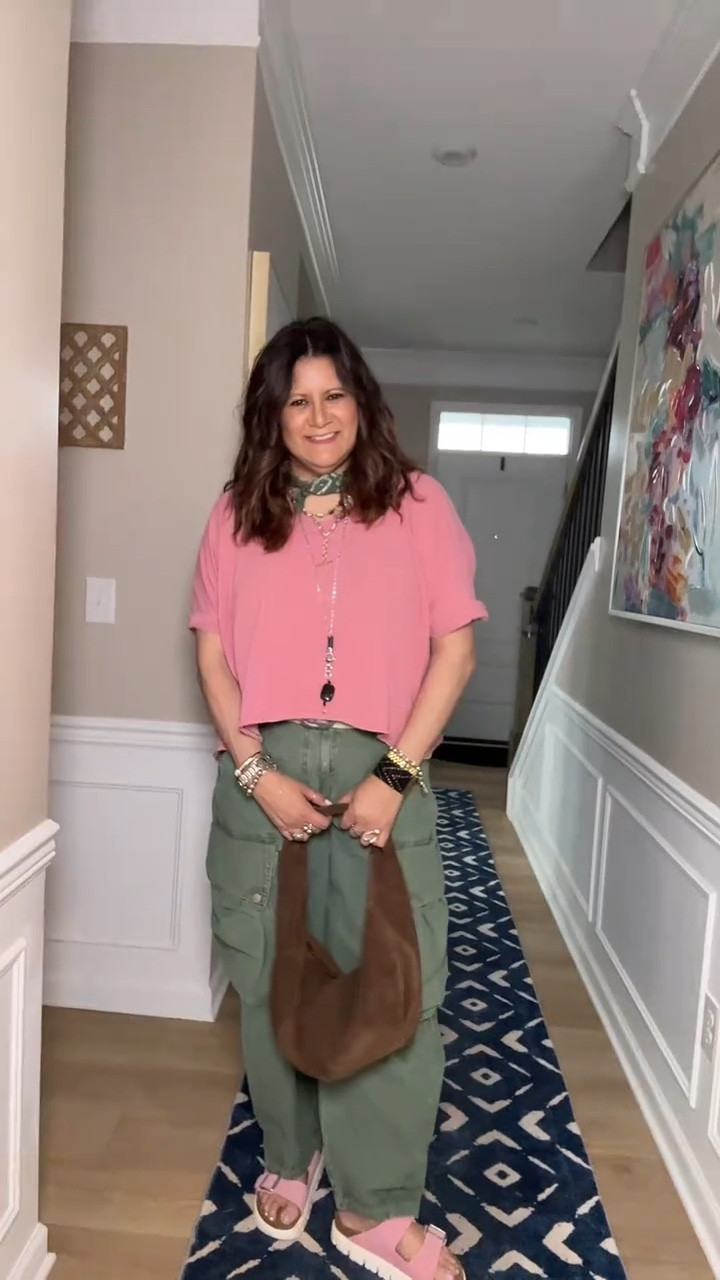 Love a pink and green combo!

#LTKootd #LTKOver40 #LTKMidsize