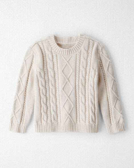 Toddler Organic Cotton Cable Knit Sweater - Little Planet | Carter's | Carter's Inc