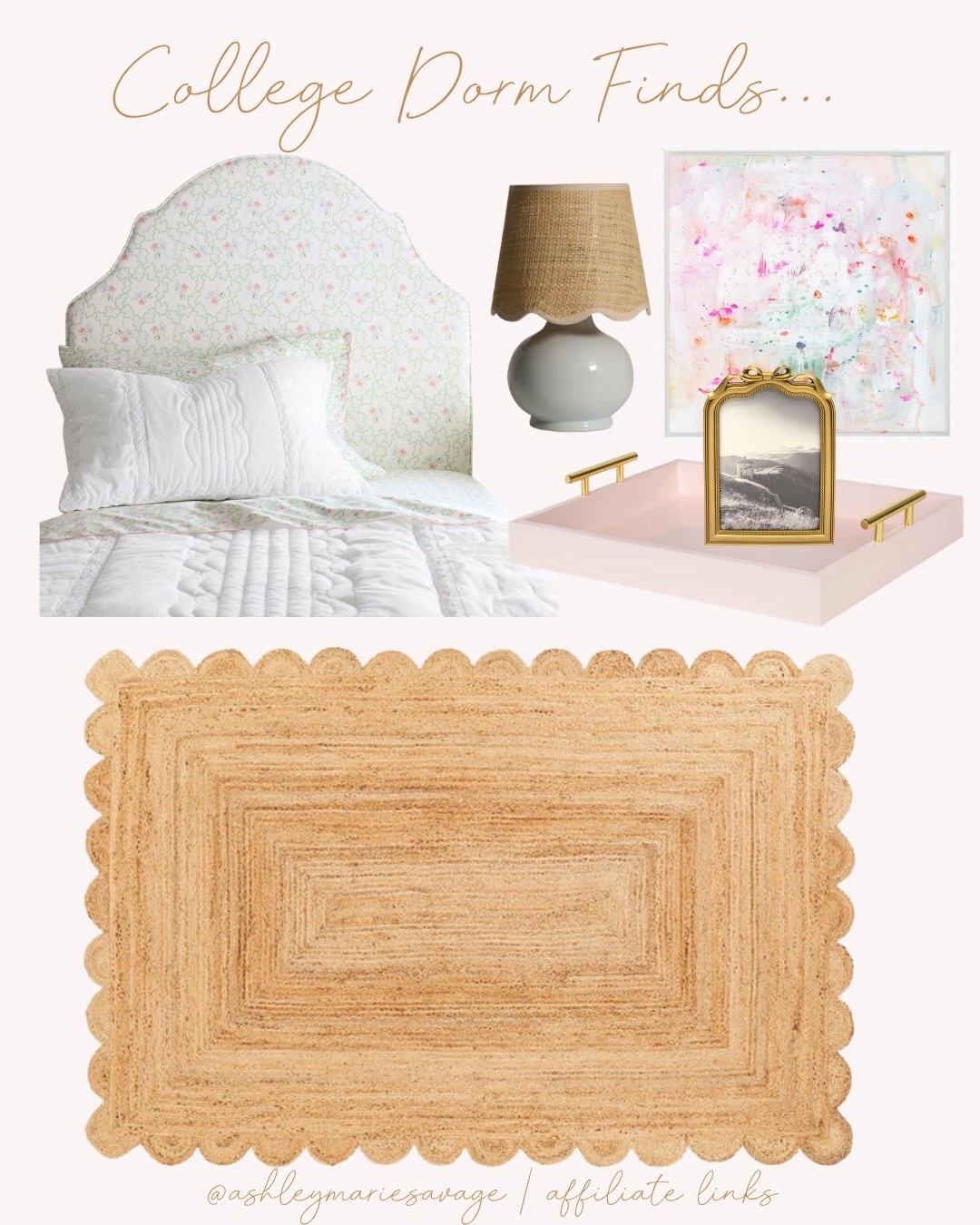 🎀✨The dream dorm room mood board!! These pieces are the perfect touch to transform a basic dorm into a cozy and welcoming room that feels like home!!!

#LTKSeasonal #LTKHome #LTKSaleAlert