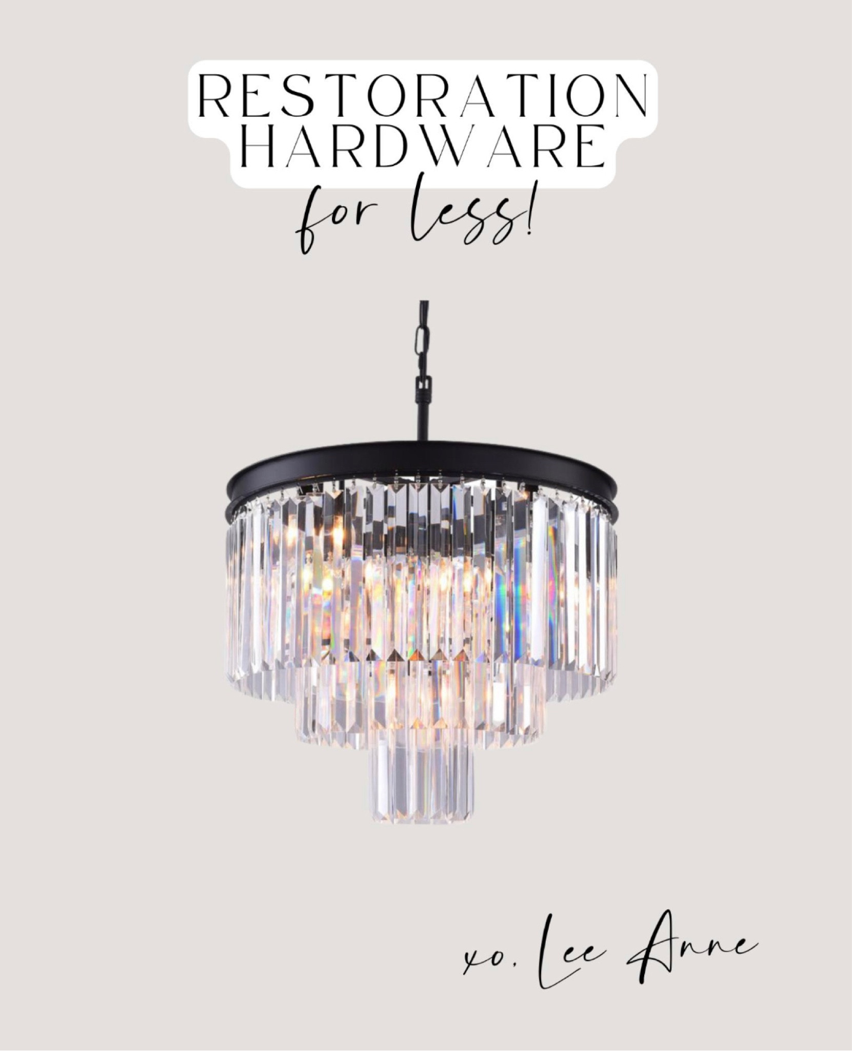 Restoration Hardware chandelier for less!

#LTKhome #LTKsalealert #LTKFind
