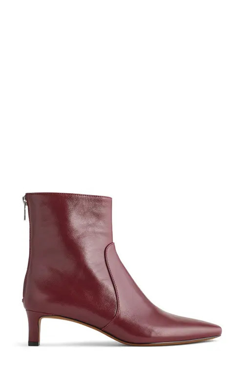 Madewell The Dimes Kitten Heel Boot in Deep Merlot at Nordstrom, Size 6.5 | Nordstrom