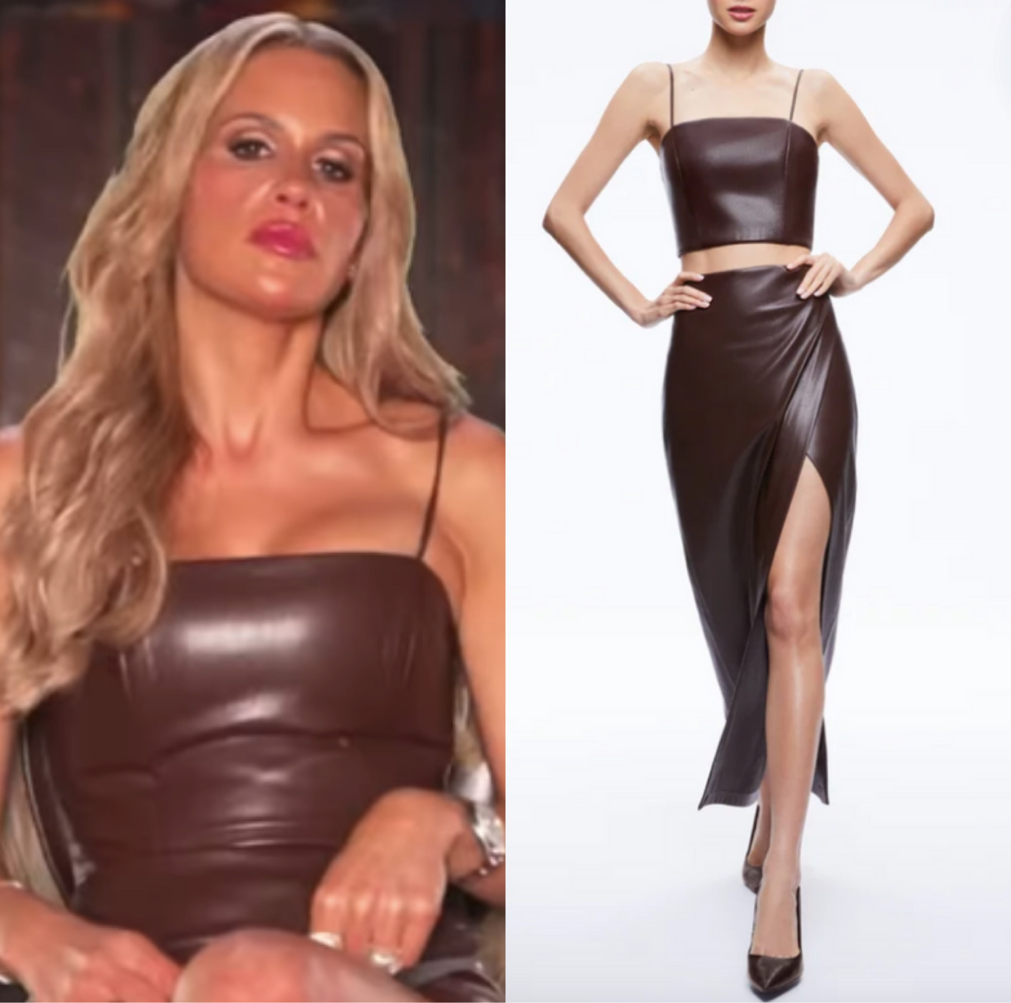Jackie Goldschneider’s Brown Leather Look at the Real Housewives of New Jersey Season 14 Sit Down