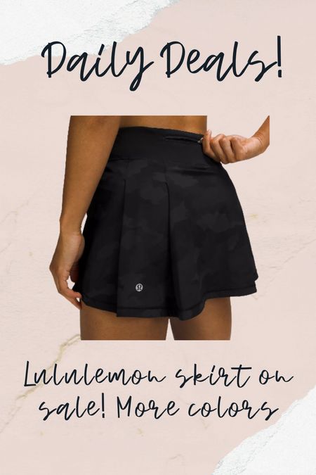 Lululemon skirt, tennis skirt, activewear 

#LTKunder50 #LTKsalealert #LTKfit