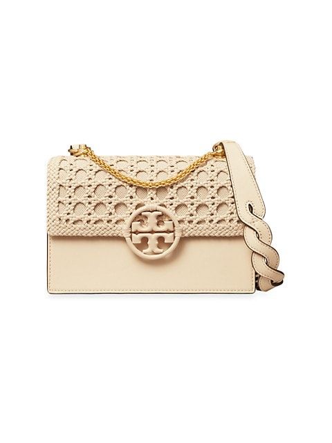 Miller Basketweave Leather Shoulder Bag | Saks Fifth Avenue