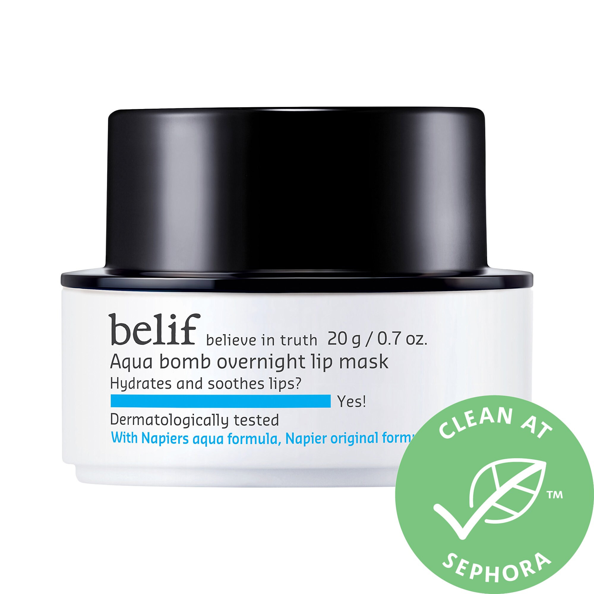 belif Aqua Bomb Overnight Lip Mask .7 oz/ 20 g | Sephora (US)