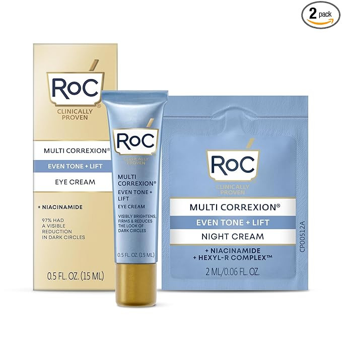 RoC Multi Correxion 5 in 1 Anti-Aging Eye Cream for Puffiness, Under Eye Bags & Dark Circles, Ski... | Amazon (US)