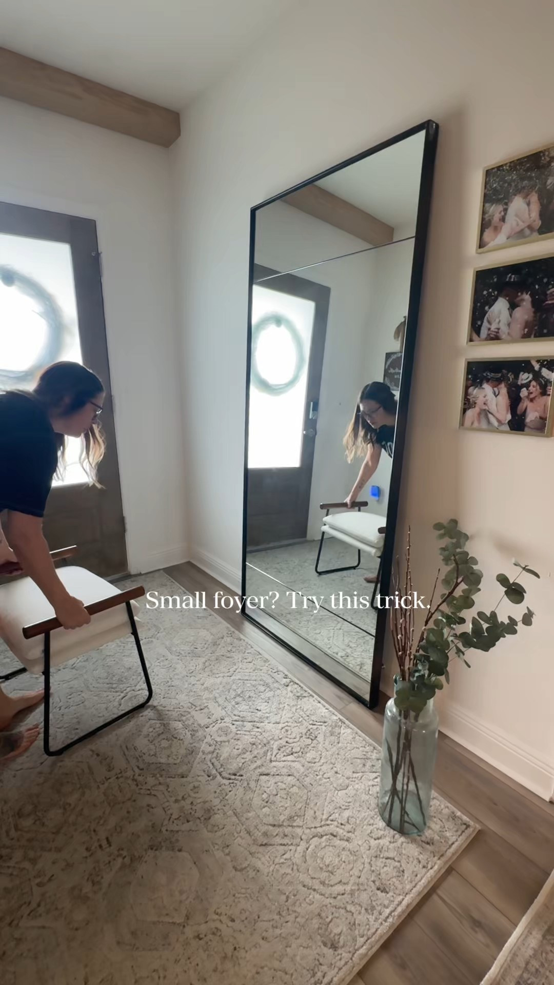 Friday Fix-It: small foyer edition.
Our foyer is tiny, so everything has to earn its spot.
This combo works every time.

I linked what I used but I also added a couple newer ottomans at two price points!

#LTKHome