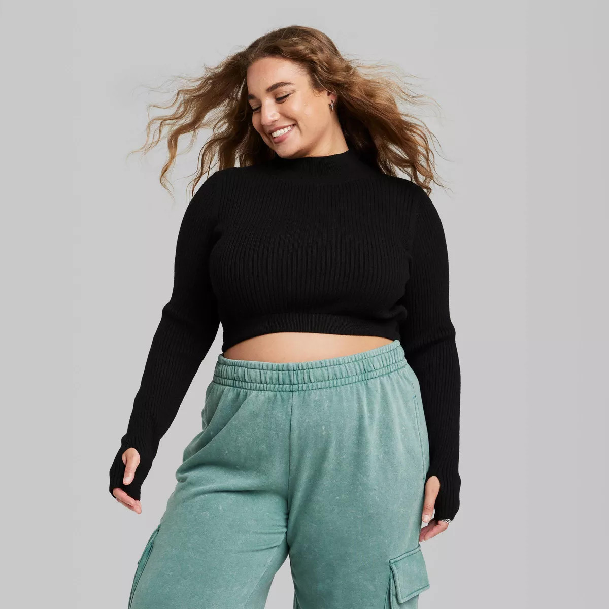 Women's Cropped Fitted Sweater Top - Wild Fable™ | Target