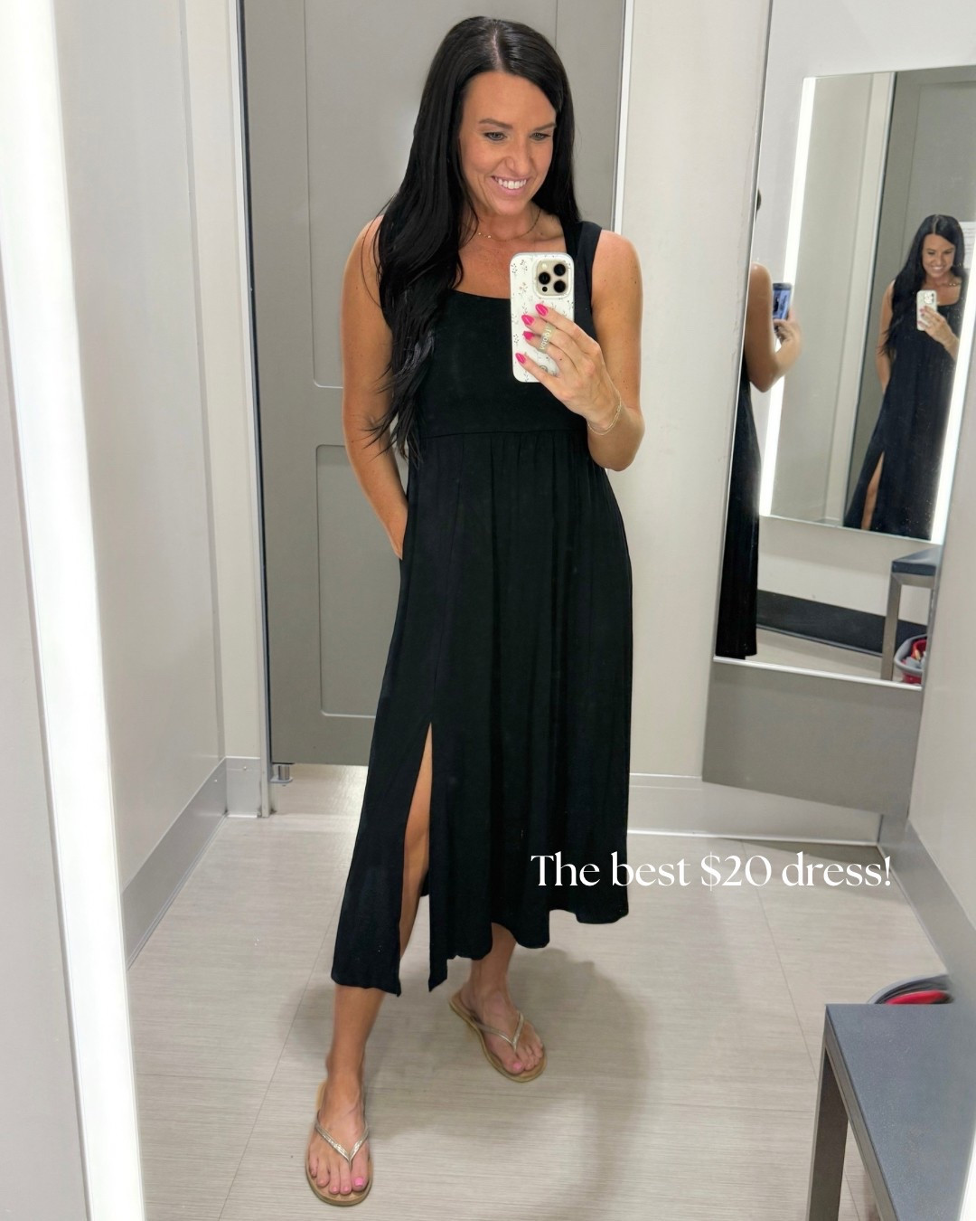 The best simple dress is $20 on sale! 🎯  Comment "20” and I'll DM the 🔗 to you!

Size and fit details: (I'm 5'5" and wear a 4/27 and size small for reference.)
This dress is a great year-round closet staple! I love the timeless black plus they have some more colors! Fits TTS- I'm in a S.

Shop any of my posts on my page in the @shop.Itk app! 🔗— https://liketk.it/5aKM3

@target @targetstyle #targetstyle #targetcircle #targetcircleweek #targetdeals #targetfashion #shopltk #Itksalealert Shopping on a budget and looking for affordable fashion, teacher life, teachers love target, spring dress, summer dress, vacation dress, closet staples, timeless styles, summer outfits #Itkseasonal hot weather outfits #Itkstyletip #Itkfindsunder50

#LTKSaleAlert #LTKOver40