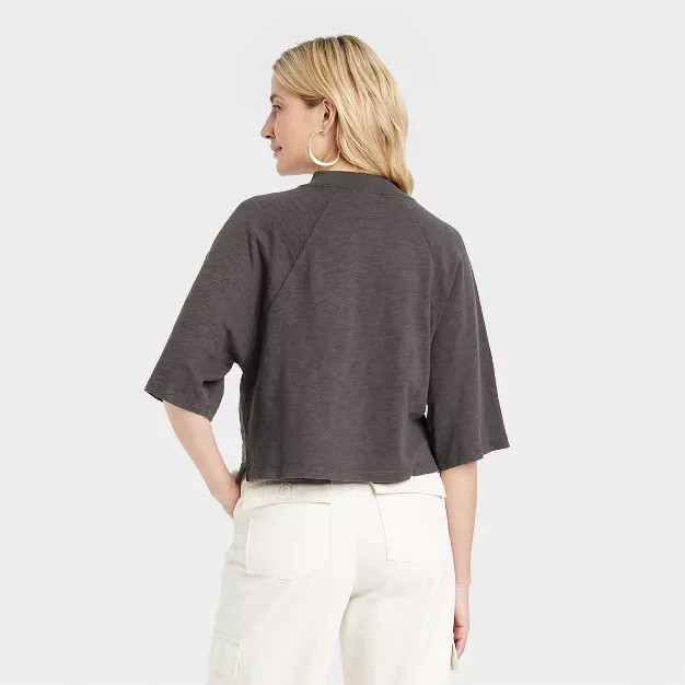 Women's Elbow Sleeve Mock Turtleneck T-Shirt - Universal Thread™ | Target