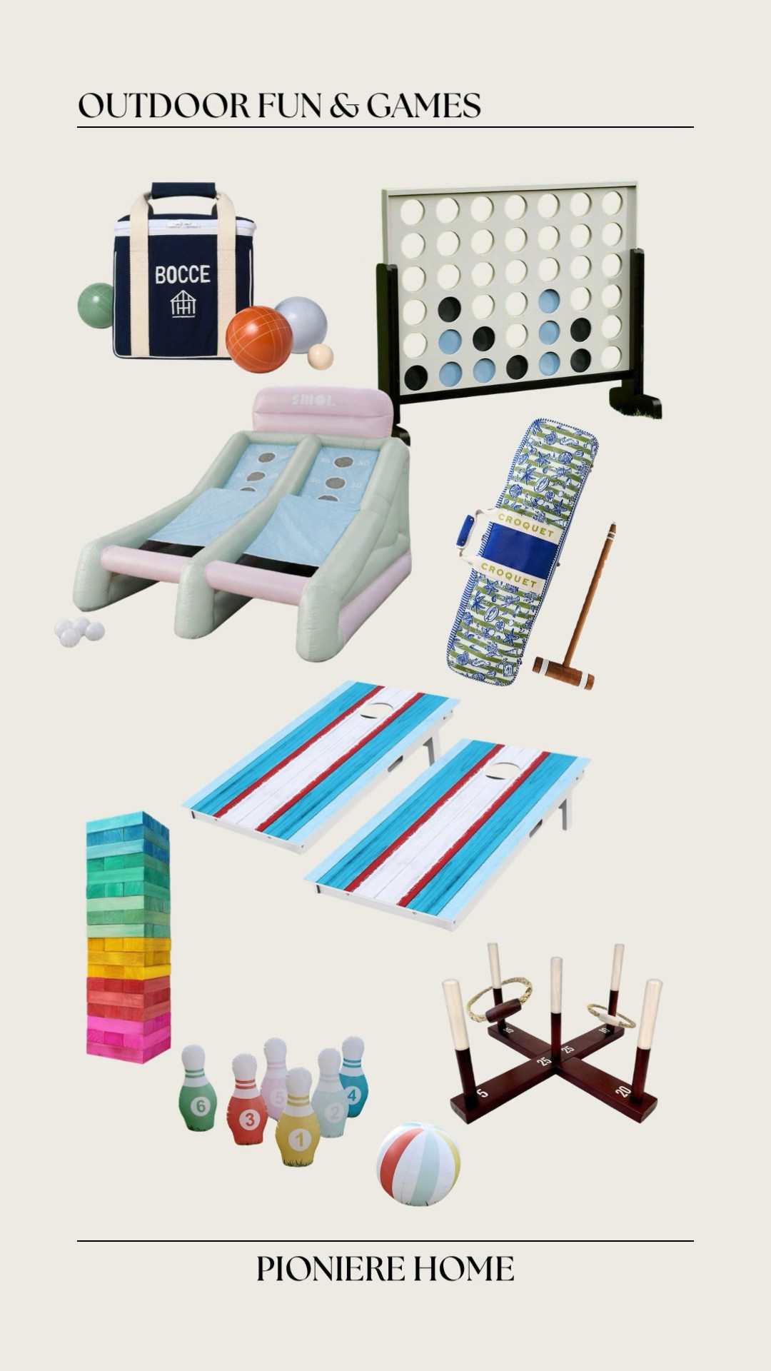 Outdoor fun & games. Yard games, bocce, cornhole, summer games, outdoor entertaining, croquet

#LTKHome #LTKSaleAlert #LTKSeasonal