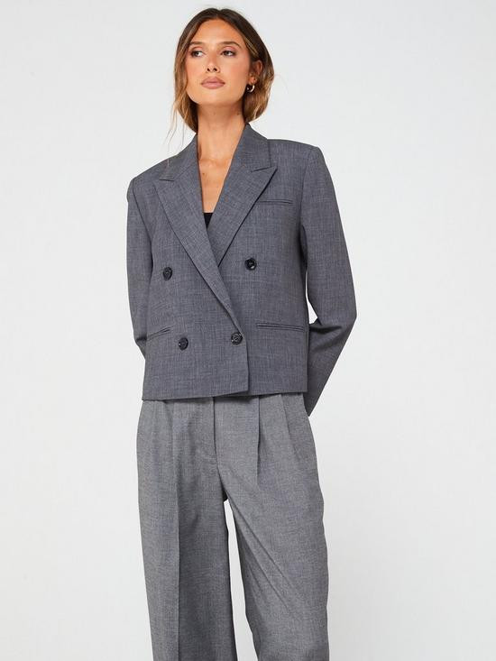 Short double breasted blazer | Very (UK)