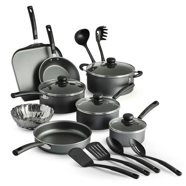 Tramontina Primaware 18 Piece Non-stick Cookware Set, Steel Gray | Walmart (US)