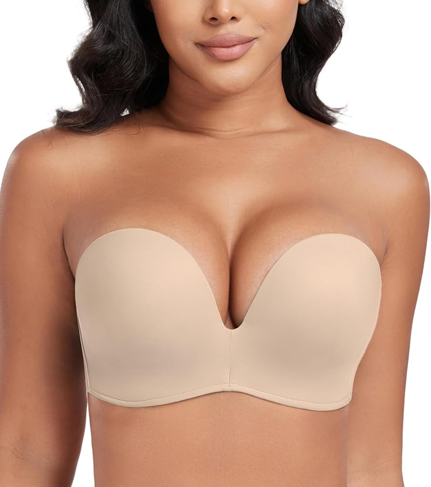 DotVol Wirefree Strapless Push Up Bra | Amazon (US)