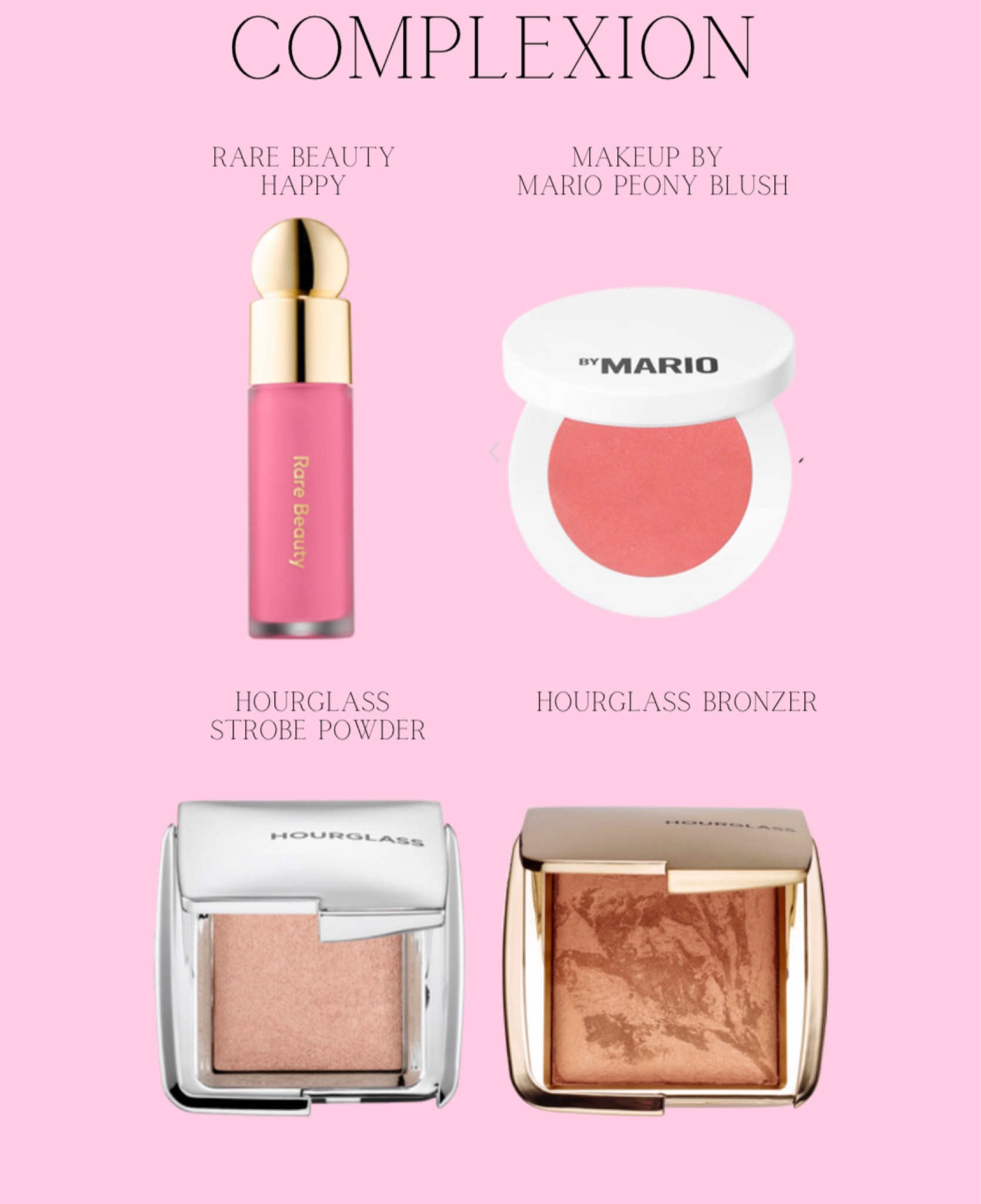 Complexion step two with these essentials for wedding day makeup!

Rare beauty // Makeup by Mario // Sephora // Hourglass // blush // contour 

#LTKbeauty #LTKFind #LTKwedding