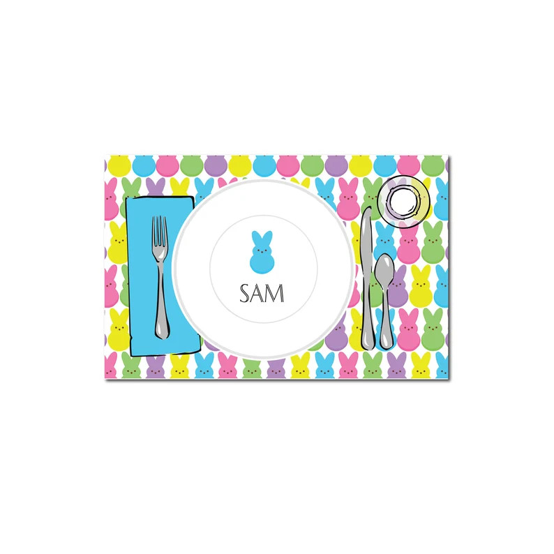 Easter placemat for kids Easter peeps placemat Easter place | Etsy | Etsy (US)