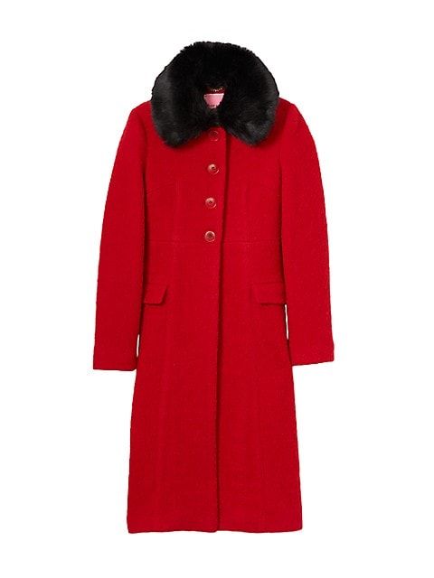 Carlyle Faux Fur Collar Wool-Blend Coat | Saks Fifth Avenue