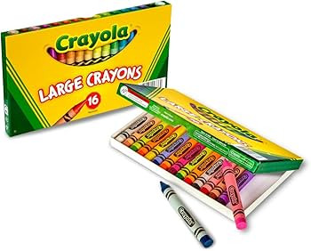 Crayola Large Crayons, Classic Colors, 16 Count | Amazon (US)
