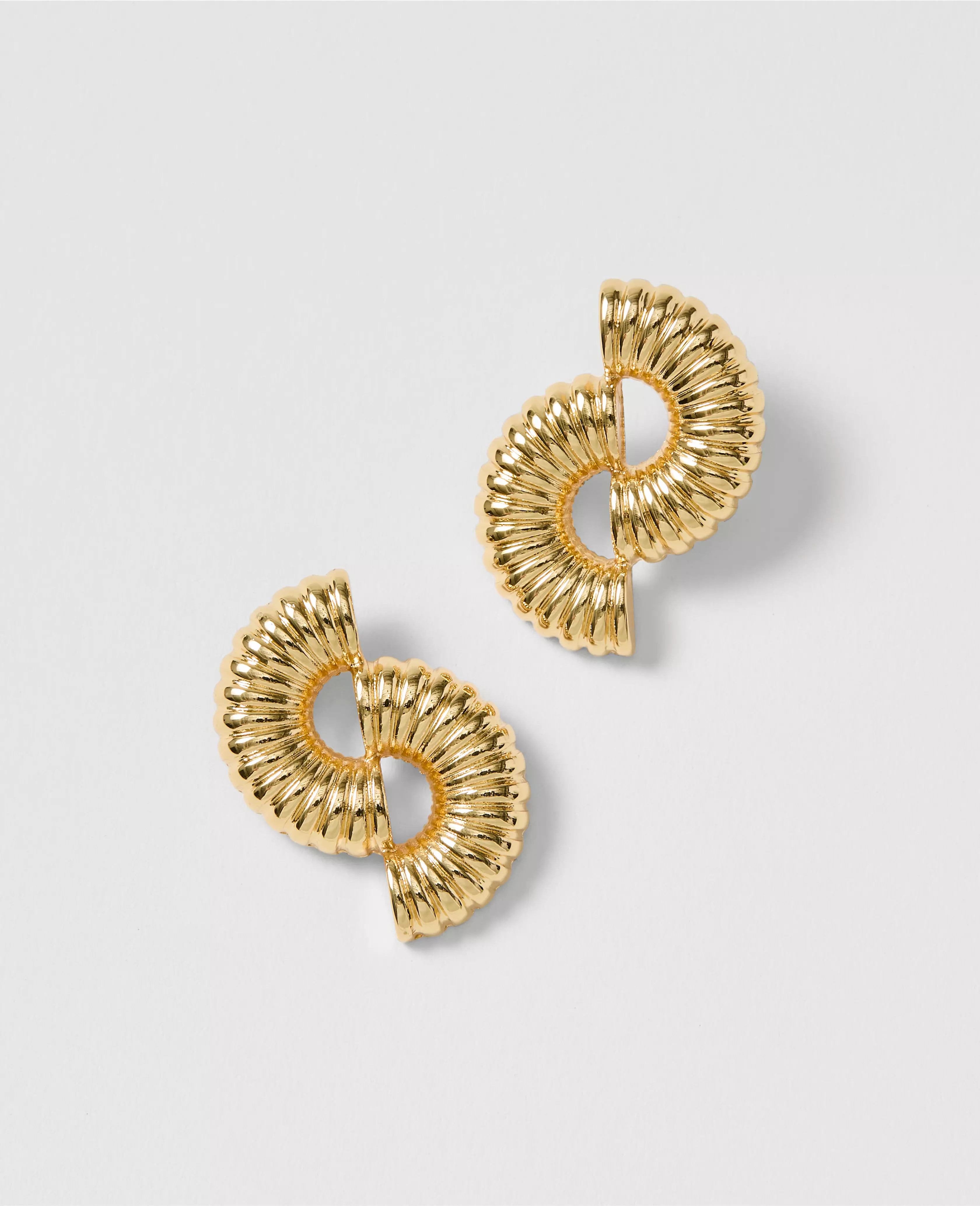 Textured Metal Stud Earrings | Ann Taylor