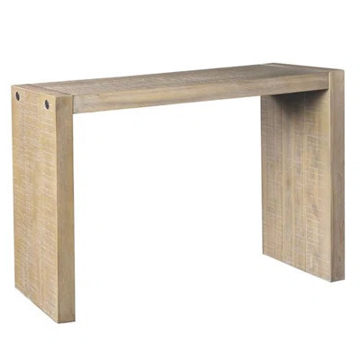 Modern Solid Wood 54" Console Table, Reclaimed Wheat Finish, For Versatile Room Usage Table In Wood, Multiple Settings | Wayfair North America