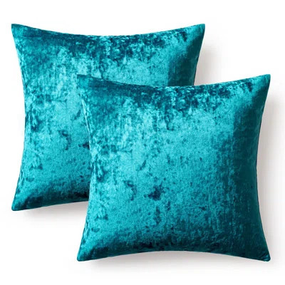 Velvet Throw Pillow Covers Set Of 2, Soft Neutral Decorative Pillow Cases With Luxurious Textured Vintage Cushion Covers For Home Decor Couch Sofa Bed | Wayfair North America