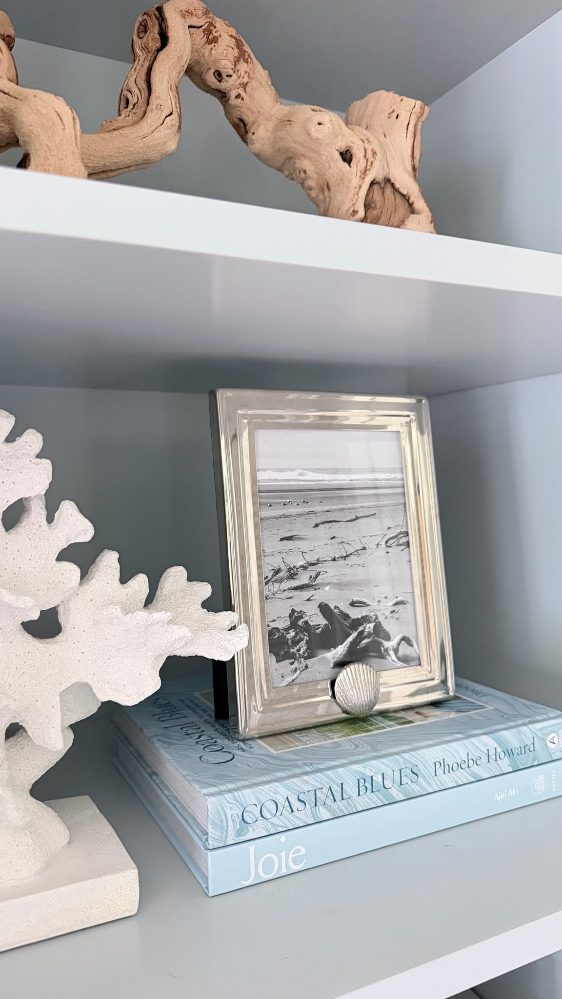 A timeless Pottery Barn silver frame with the prettiest subtle shell detail. It's the perfect piece for creating that collected, lived-in look that always feels warm and classic. ✨
#LTKHome #PotteryBarn #HomeDecor #CollectedHome #TimelessStyle #ShelfStyling #MantelDecor #CoastalStyle #InteriorDesign #HomeInspiration