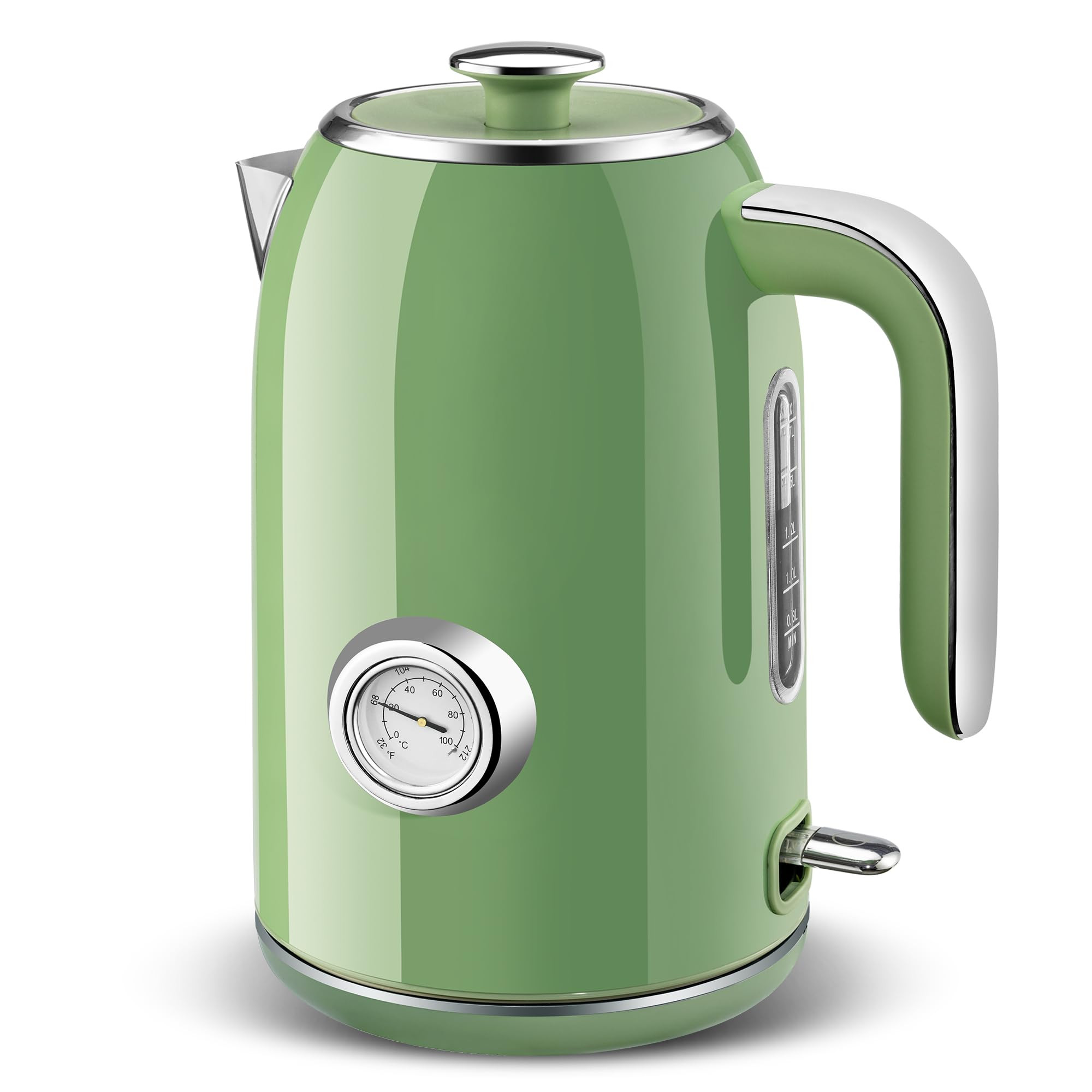 Pukomc Electric Kettle,1.7L Stainless Steel Electric tea kettle with Temperature Gauge, Fast Boil... | Amazon (US)