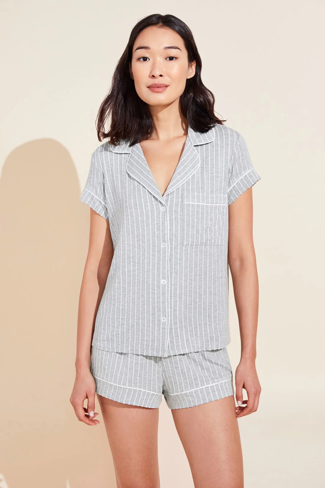 Gisele Printed Shortie Short PJ Set | Eberjey
