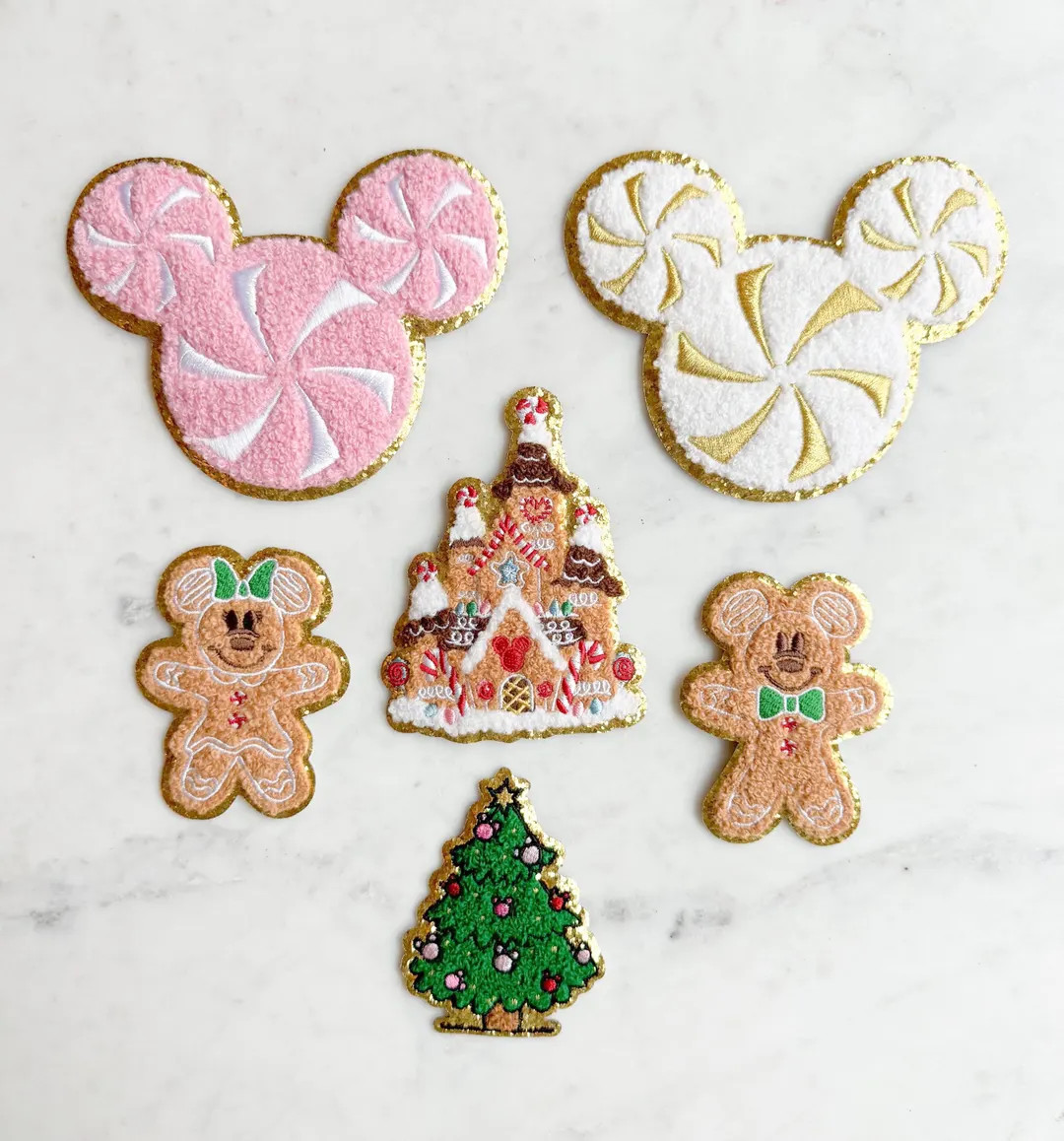 Christmas Patches // Multiple Options // Theme Park Inspired // Mouse Patches | Etsy (US)