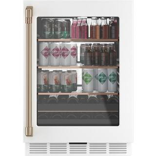 24 in. Smart 14-Bottle Wine and 126-Can Beverage Cooler with Smart Technology in Matte White, Rev... | The Home Depot