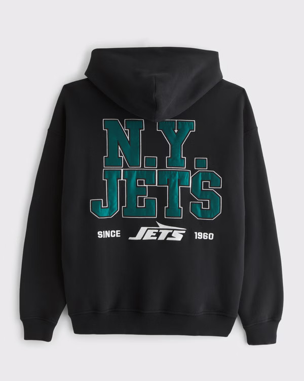 New York Jets Graphic Popover Hoodie | Abercrombie & Fitch (US)