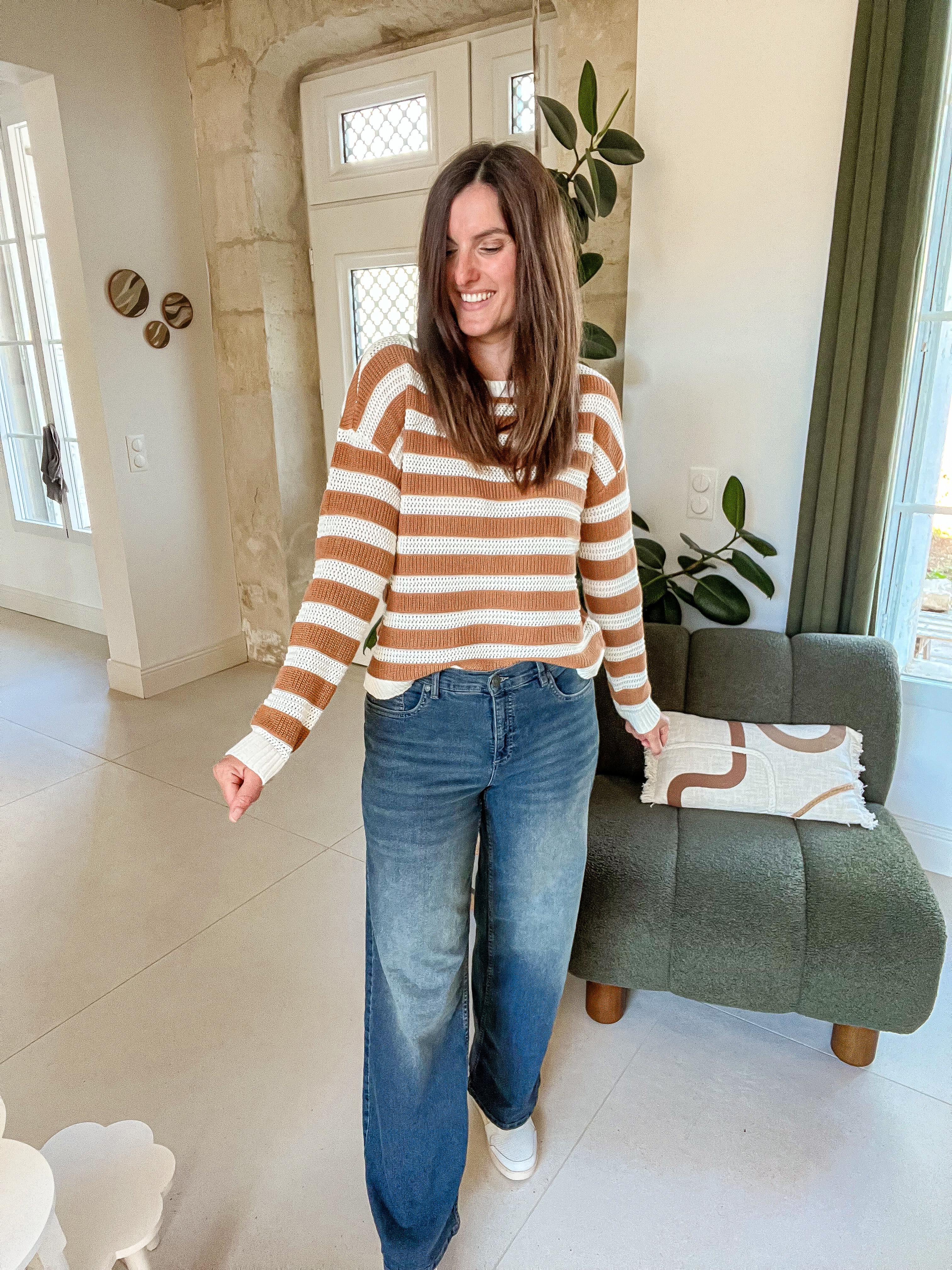 Pull rayé parfait pour l'automne ! 

 #LTKfrance #LTKworkwear #LTKjeans