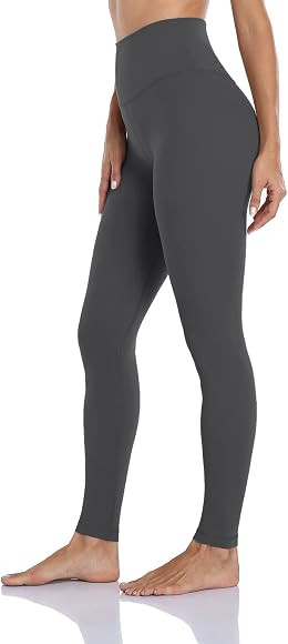 HeyNuts Essential Full Length Yoga Leggings, Women's High Waisted Workout Compression Pants 28'' | Amazon (US)