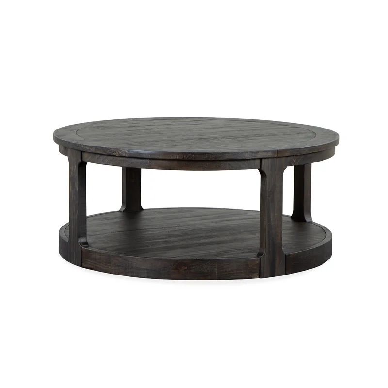 Faiz Floor Shelf Wood Coffee Table with Storage | Wayfair North America