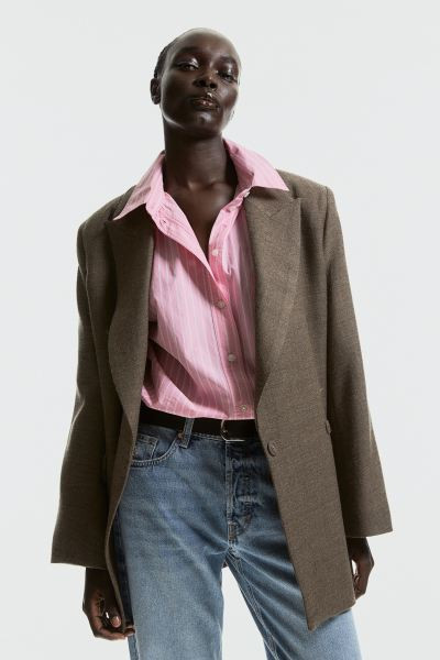 Cotton Poplin Shirt | H&M (US + CA)