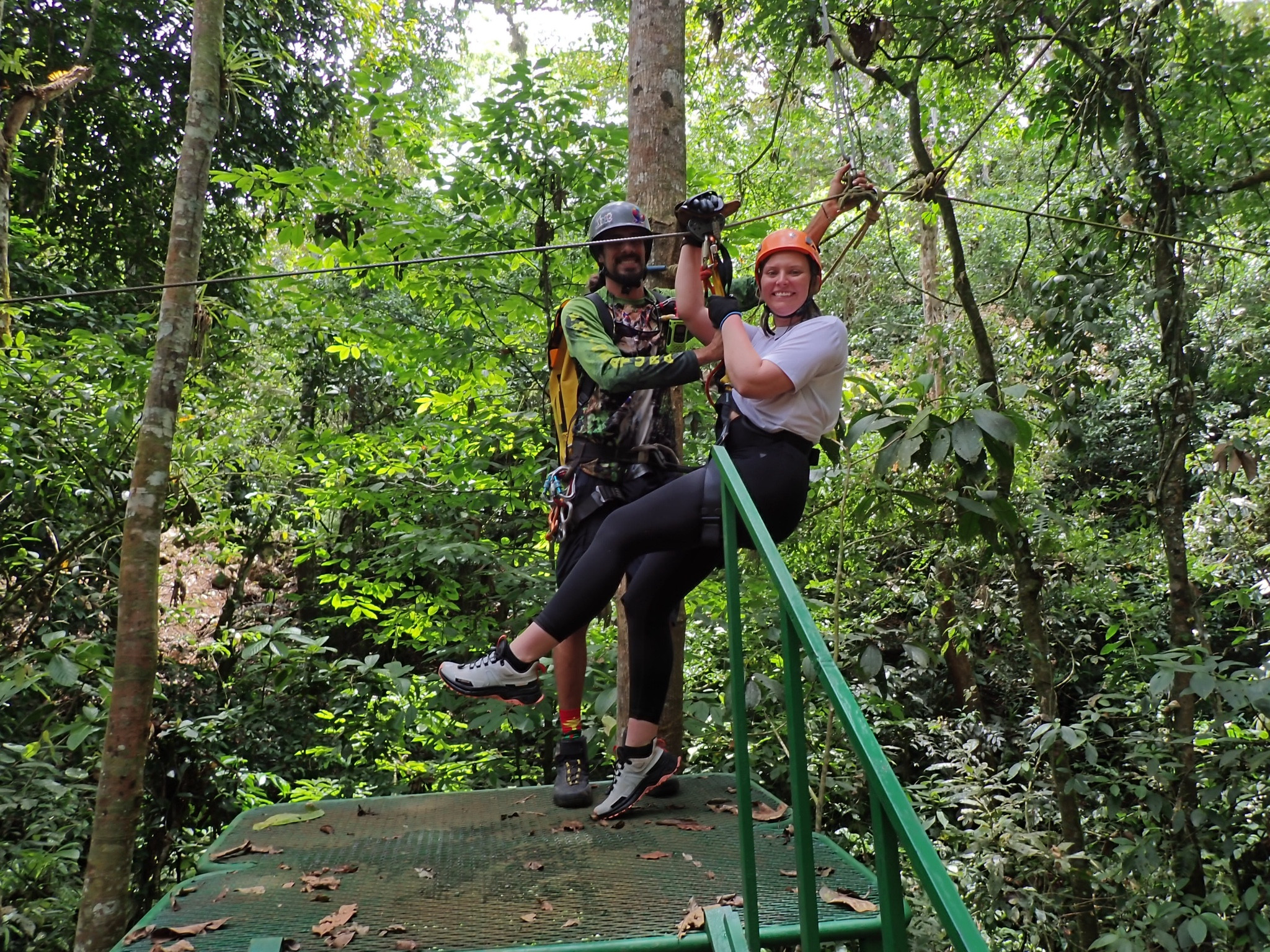 Zip lining