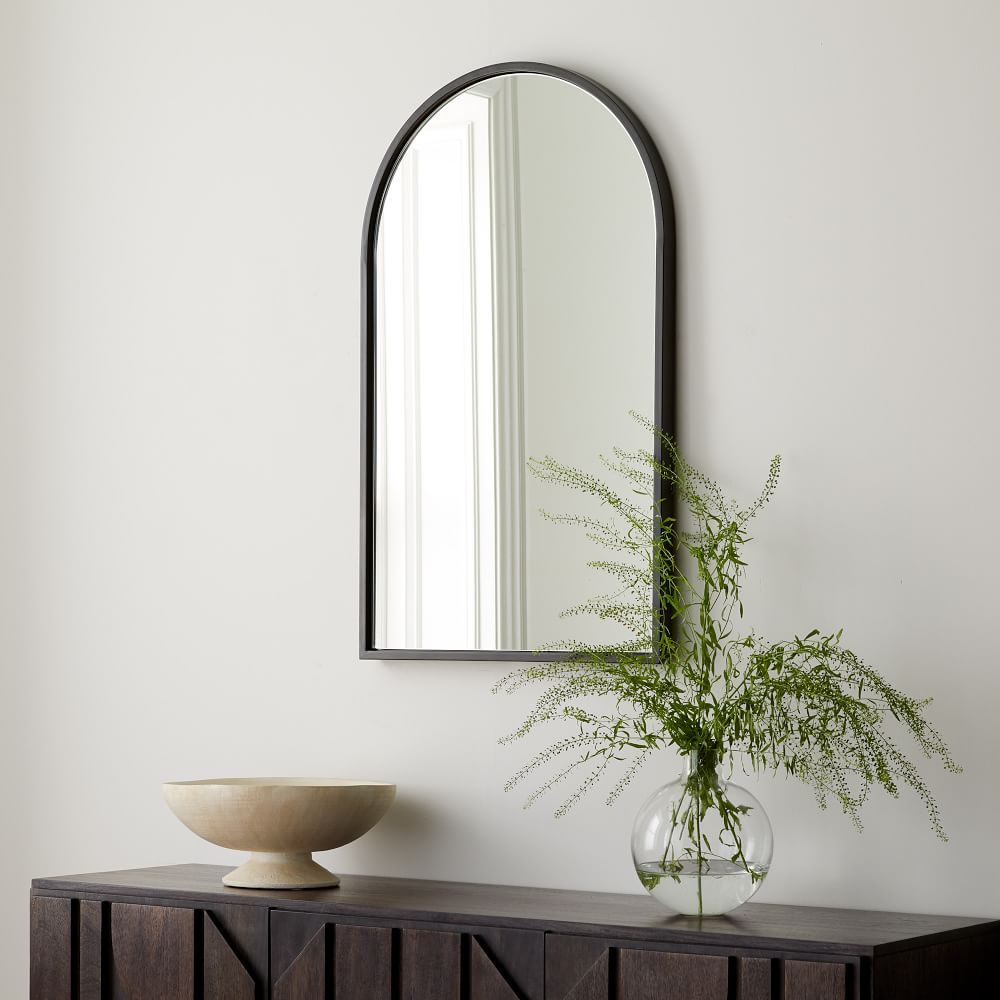 Metal Frame 36" Arched Wall Mirror | West Elm (US)