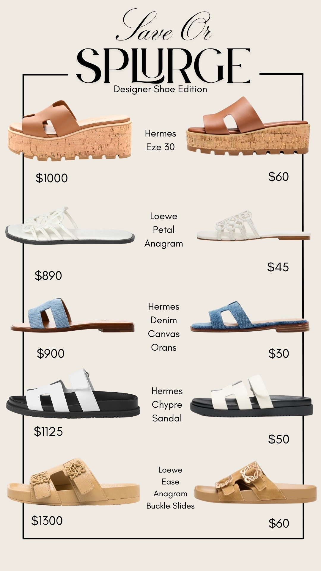 Save or Splurge Designer Sandals! 

Shoe alert, Spring shoes, Spring sandals, Save or Splurge, Designer shoes, Amazon finds, Amazon shoes, Spring outfits, Spring outfits 2026, Emily Ann Gemma 

#LTKSaleAlert #LTKootd #LTKSeasonal