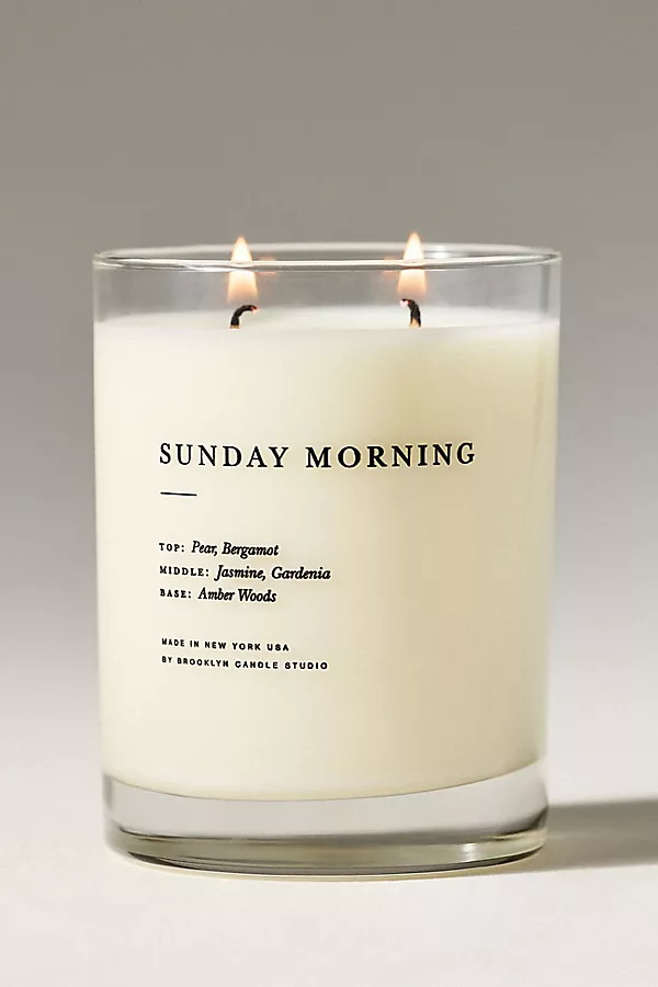 Brooklyn Candle Co. Floral Sunday Morning Glass Candle | Anthropologie (US)