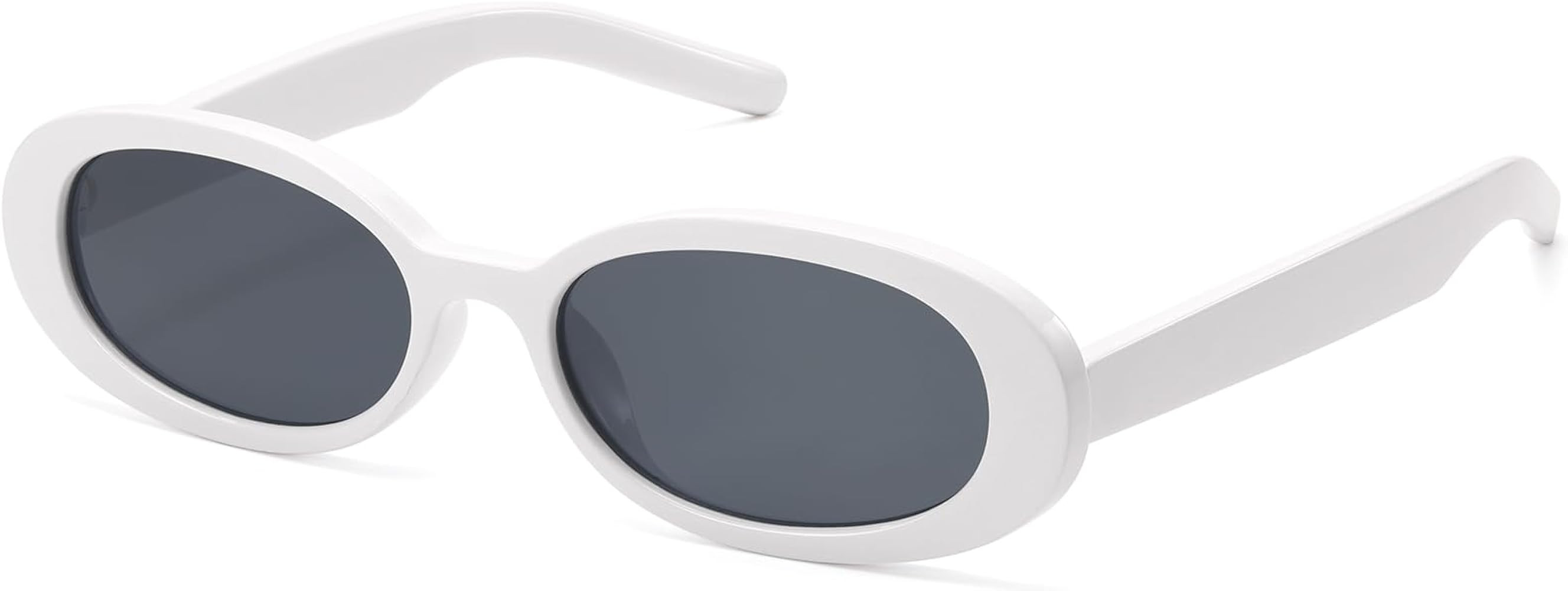 LIKSMU Oval Sunglasses for Women Men Vintage Retro Small 90s Style Trendy Sun Glasses | Amazon (US)