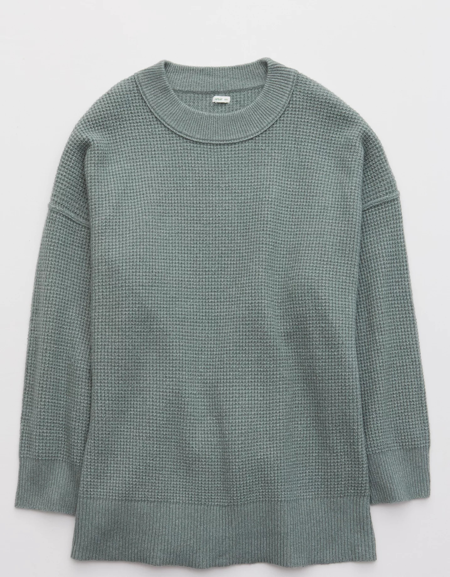 Aerie Waffle Oversized Crew Sweater | American Eagle Outfitters (US & CA)