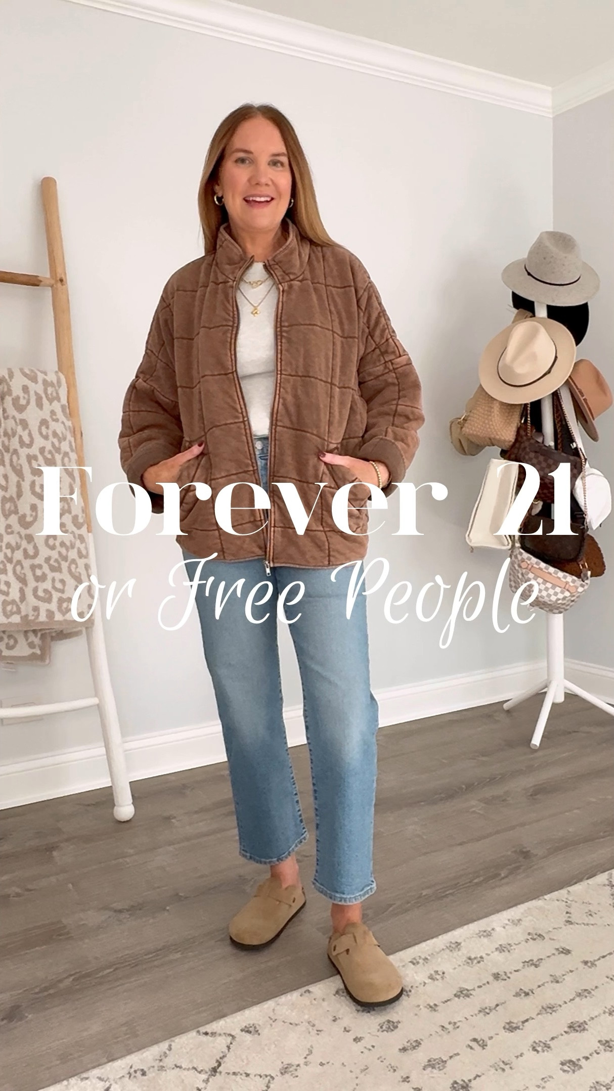 RUN!!! 50% off my favorite free people look for less quilted jacket! These come in the prettiest neutrals and some fun brights as well. They are like being wrapped in a soft cozy hug. The perfect fall jacket and a purchase you definitely won’t regret!

For reference, I’m 5’7” and  about 135lbs and I have a medium

fall outfit idea, Levi’s, lookalike, clogs, how to style, what to wear, over 40 style, classic style, casual outfit, cute and comfy, mom outfit, easy casual style

#LTKVideo #LTKSeasonal #LTKSaleAlert