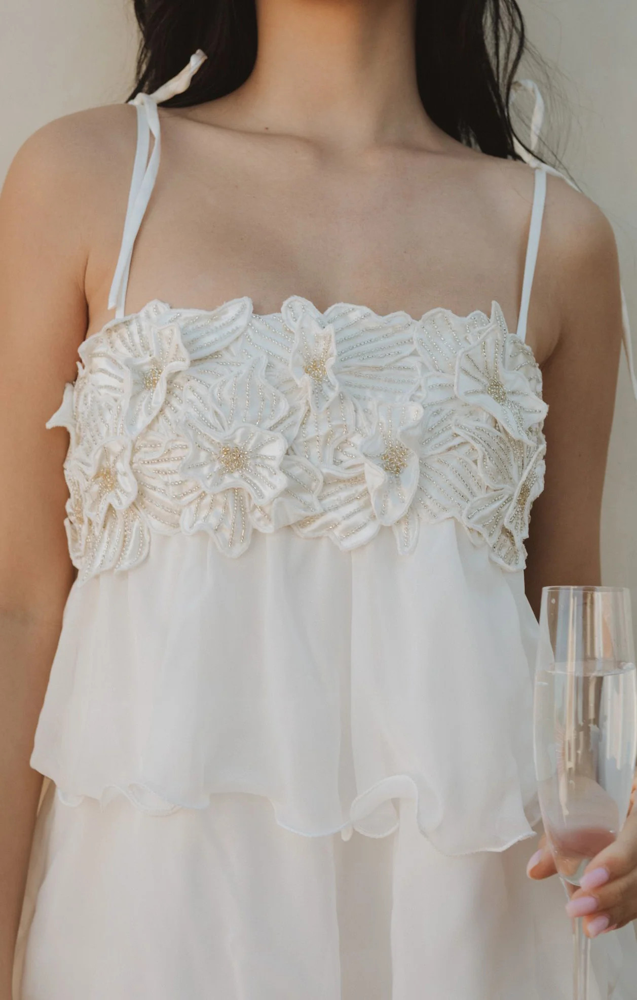 Gabriella Mini Dress ~ White Enchanted Embellishment | Show Me Your Mumu