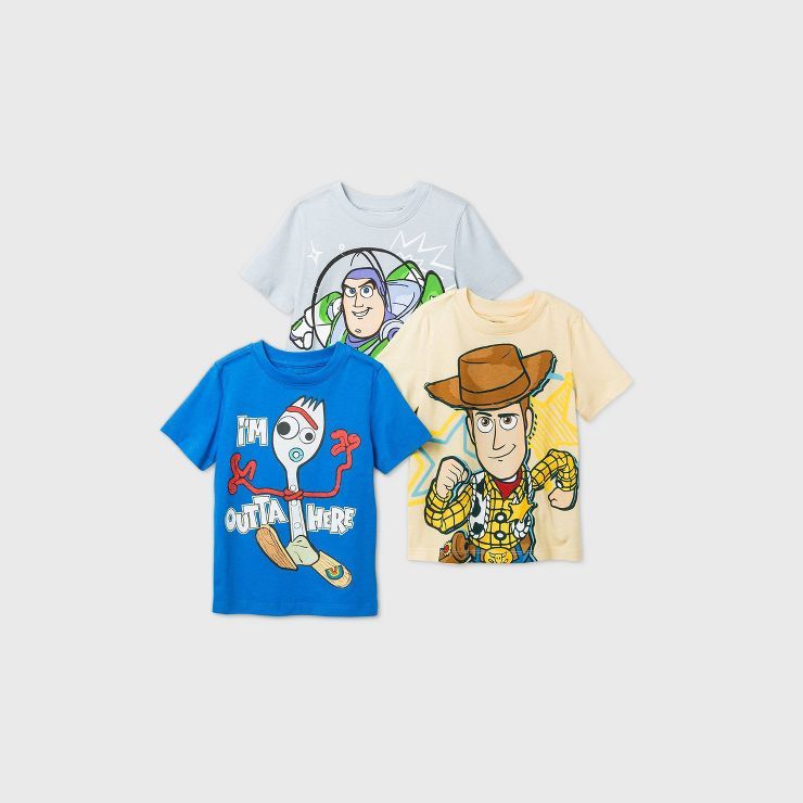 Toddler Boys' 3pk Toy Story Short Sleeve T-Shirt | Target