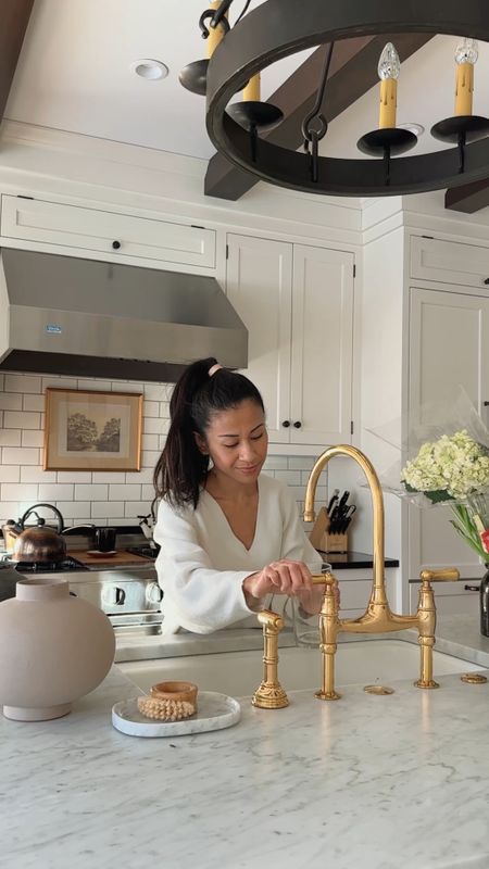 brass faucet, vases. i saved clear glass vases from our wedding and other arrangements but linking a set of 3 that’s 14% off. #competition

#LTKhome #LTKSeasonal #LTKFind
