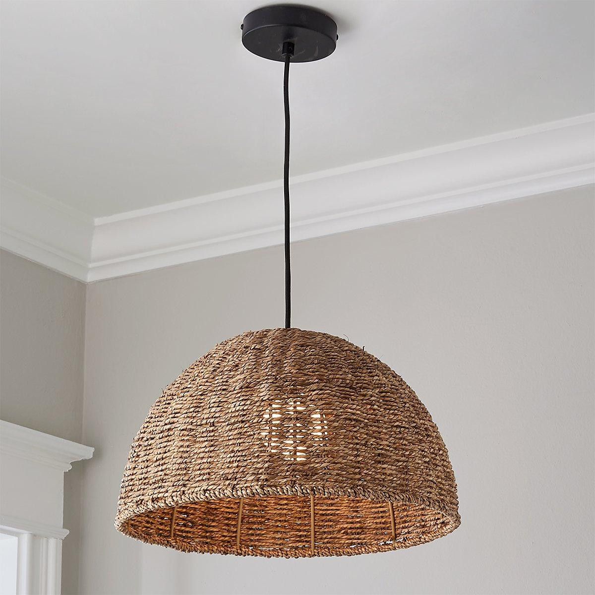 Natural Seagrass Pendant | Shades of Light