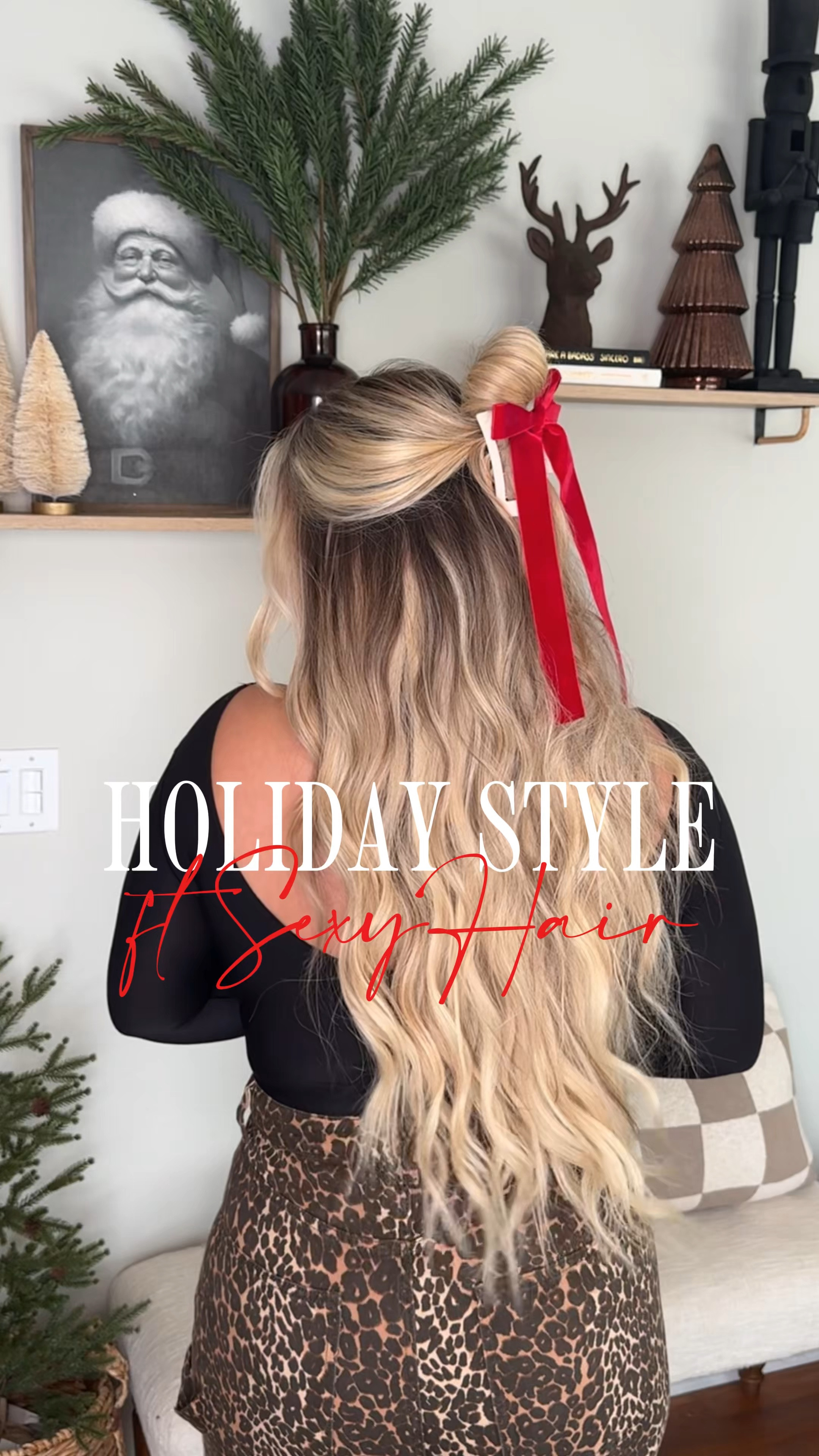 Holiday Hair Inspo with those trending bows this season! 🌲🎀❤️ always using @sexyhair to hold my style, all products are from @amazon! #SexyHairPartner #BigSexyHair

#hairtutorial #hairstyle #style #holidayhair #holidayinspo #updo #easyupdo