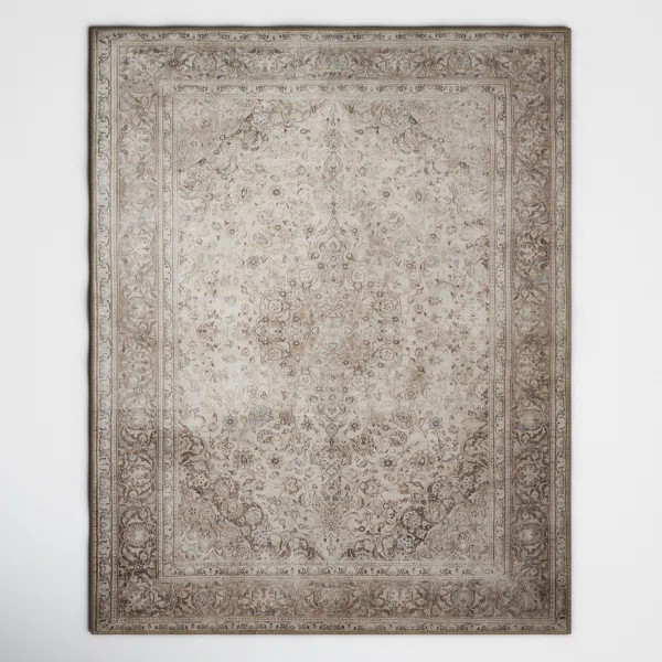Argus Machine Woven / Power Loomed Performance Raul Sand/Taupe Rug | Wayfair North America